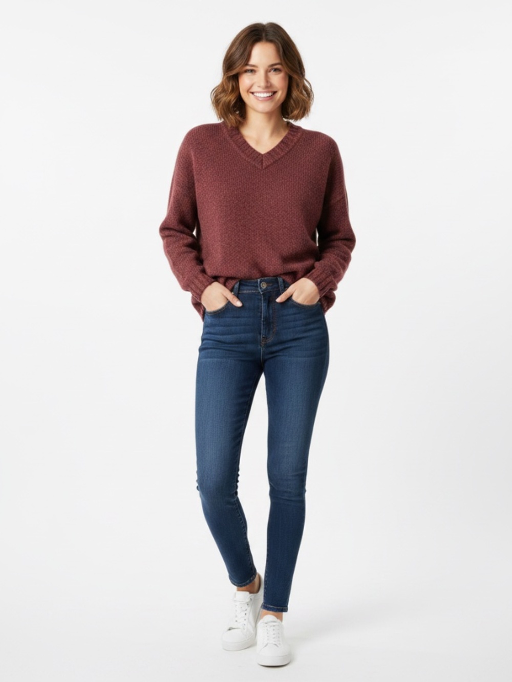 Reddish sweater